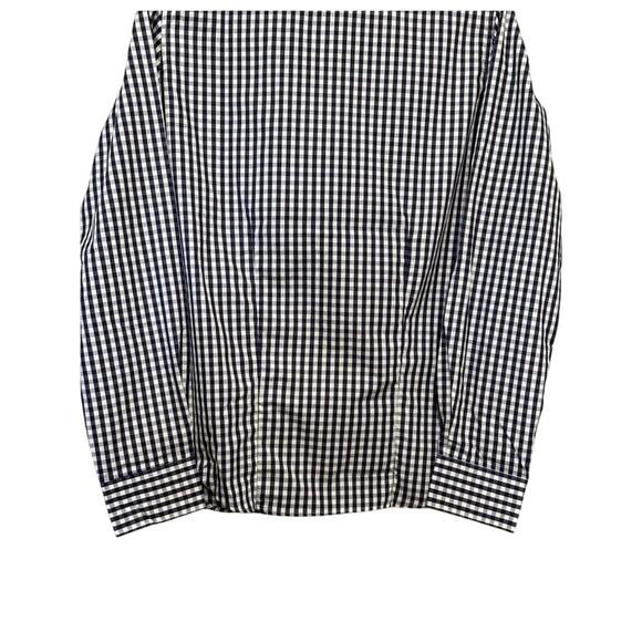 Pennington & Bailes Gingham Button Up Shirt Long Sleeve Collar Blue White S NWT - Picture 5 of 8